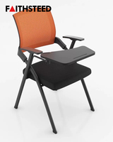 Chaise d'étudiant ergonomique avec tablette d'écriture, mobilier de classe moderne, bureau et chaise d'école, vente en gros d'usine, commande en gros