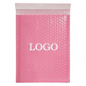 Enveloppes en polyéthylène personnalisées OEM, sacs d'expédition en plastique à bulles avec logo, pour vêtements, emballage biodégradable coloré - Product Image 1