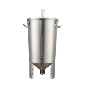 Homebrew Economic Stainless Conical Fermenter with Airlock Thermometer and Ball Valve for home brewing equipment