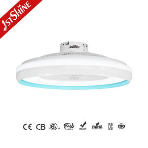 1stshine Ventilateur de plafond à LED Dimmable LED Light Smart Control APP 7 pales acryliques Ventilateur de plafond monté - Product Image 2