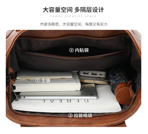 Designer New Fashion Trends Women Luxury Handbag Wholesale Custom PU Leather Large Capacity Ladies Tote <b>Bag</b> - Product Image 3