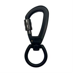 Mousqueton pivotant à 360° robuste avec verrouillage et boulon de sécurité en alliage de zinc, clip rotatif pour sac extérieur 27x64mm 33g - Product Image 3