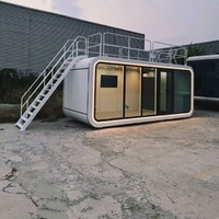 Capsule spatiale haut de gamme entièrement meublée, maison préfabriquée de luxe, maison conteneur, maison préfabriquée