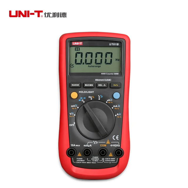 UNI-T UT61B+ UT61E+ UT61D+ Professional Digital Multimeter Tester Unit True RMS Auto Range 6000 Counts DC AC 1000V RoHS A601