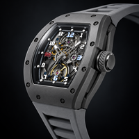 Montre mécanique squelette pour homme, cadran en verre, aiguilles lumineuses, boîtier en acier inoxydable, bracelet en silicone, montre-bracelet de sport étanche