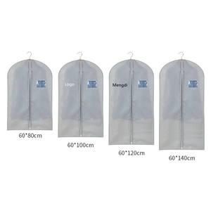 Housse de costume non tissée avec fenêtre transparente en PVC et fermeture éclair, idéale pour l'affichage en magasin, housse de vêtement en gros - Product Image 5