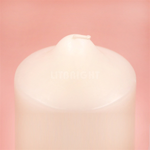 <span class=keywords><strong>Cire</strong></span> colorée coton mèche longue combustion plat haut pilier bougie bougies non parfumées bougie de paraffine pour les mariages à l'église à la maison - Product Image 3