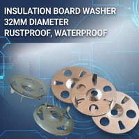 Plaques de fixation isolantes encastrées 36 mm, plaques métalliques de fixation pour l'installation de panneaux de support de carrelage et de panneaux en mousse