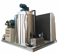 Machine à glace en flocons industrielle Robin 5T 10T/24H, machine à glace en flocons en acier inoxydable avec compresseur, idéale pour les supermarchés
