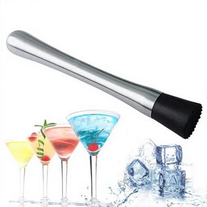 Muddler de Acero Inoxidable Estilo Minimalista, Martillo para Picar Hielo y Limones, Herramienta Imprescindible para Bartenders, Utensilios de Bar - Product Image 1