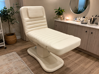 Table de massage électrique moderne de luxe, lit de beauté pour salon, avec 3 moteurs, design pliable, pour soins du visage et extensions de cils