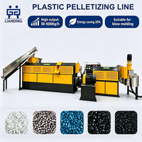 Machine de granulation plastique à double étage pour le recyclage des déchets plastiques