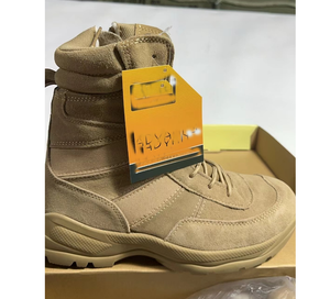 Bottes de combat montantes personnalisées HBTB02 pour toutes les saisons (été, automne), disponibles en vert, noir, coyote, marron désert et plusieurs couleurs - Product Image 1