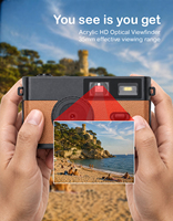 Appareil photo rétro portable classique 8MP sans écran avec filtres, écran OLED intégré, fabriqué en Chine, pour Noël