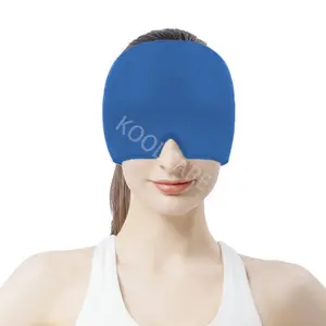 Comfortable Hot Cold Gel Ice Pack Eye Mask Gel Ice Headache Migraine Relief Hat Cold Therapy Migraine Relief Cap