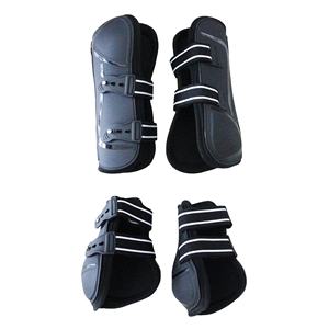 1 ensemble de 4 protections pour tendons de cheval (2 pour les pattes avant et 2 pour les pattes arrière) avec sangles réglables, trois tailles et plusieurs couleurs - Product Image 6