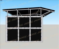 Tuyau galvanisé à chaud de haute qualité panneau HDPE durable stable avec toit ventes directes d'usine