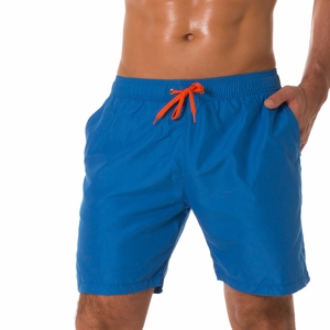 Short de sport décontracté taille moyenne personnalisé pour homme Short de plage respirant avec cordon de serrage anti-rides et motif solide - Product Image 3