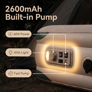 Lit d'air gonflable portable et pliable de 40 cm de hauteur avec pompe intégrée pour intérieur et extérieur, idéal pour le camping - Product Image 5