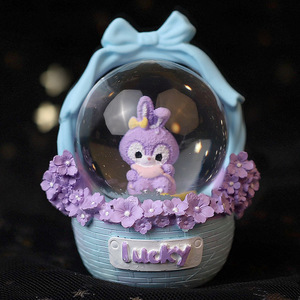 كرة جديدة لطيفة كرتونية ثلاثية الأبعاد كرة ثلج صغيرة مضيئة لحلي هدايا عيد الميلاد - Product Image 4