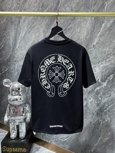 Camiseta Chrome Hearts con Estampado de Cruz de Herradura, Oversize, de Algodón, Manga Corta, Estilo Hip Hop, Casual, para Hombre y Mujer, Top de Verano - Product Image 6
