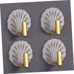 Crochet adhésif mural en acrylique transparent de forme élégante pour salle de bain, cuisine, salon, porche, chambre à coucher - Vente en gros - Product Image 6