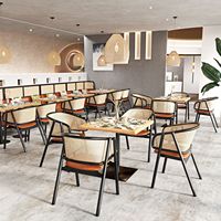 Chaise de salle à manger en bois massif, design italien minimaliste, pour restaurant, café, usage domestique