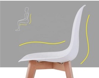 Table à manger ronde en bois moderne ensemble 4 chaises style vente directe d'usine