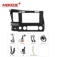 MEKEDE-D Android 9 4Core 1G + 16G Voiture Audio Vidéo Lecteur DVD Pour Civic 2006 2007 2008 2009 2010 2011 WIFI GPS Radio Stéréo BT 4G