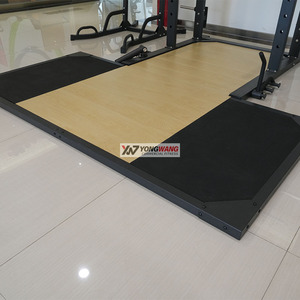 Multifunktionales Gym-Kniebeugengestell mit Kreuzhebe-Plattform Trainings-Fitnessgerät Gewichtheber-Plattform Gym-Kniebeugengestell - Product Image 1