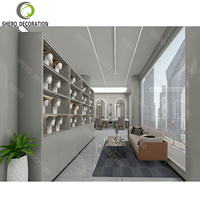 Meubles de salon de coiffure personnalisés, présentoirs de perruques pour magasins de détail, accessoires de magasin de perruques, armoire à perruques LED, design de salon de beauté
