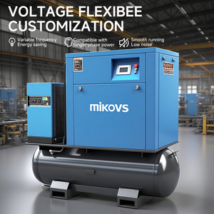 Compresseur à vis silencieux à vitesse variable 7,5 kW 10 CV 8 bars 10 bars 220 V 380 V à faible bruit pour usage industriel - Product Image 1