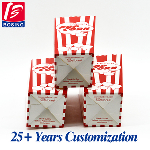 Dùng Một Lần Tùy Chỉnh In Gà Bỏng Ngô Xô Hộp Giấy Hộp Thực Phẩm Bao Bì Bỏng Ngô Hộp - Product Image 5