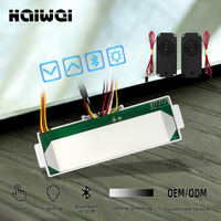 Haiwei OEM/ODM Connexion USB Lecture Musicale DC12V 5A 60W Interrupteur Tactile Miroir à Quatre Boutons Contrôle de la Température de Couleur (CCT) et de la Fonction Anti-Buée