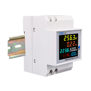 TOMZN Medidor de Energía Eléctrica 6 en 1 para Riel DIN, 110V 220V 100A, Medidor de Voltaje, Corriente, Factor de Potencia, Energía Activa (KWH) y Frecuencia, VOLT AMP - Product Image 5