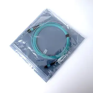 공장 24 코어 MPO 커넥터 OM3 OM4 광섬유 패치 코드 ESD 패키지