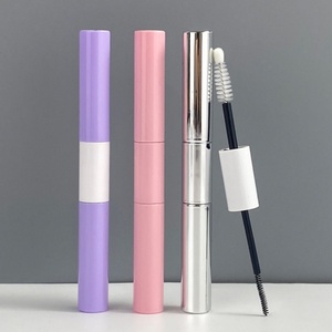 Échantillon gratuit, emballage de flacon cosmétique en plastique 2 en 1, <span class=keywords><strong>tube</strong></span> de mascara noir personnalisé à double extrémité avec brosse en nylon - Product Image 1