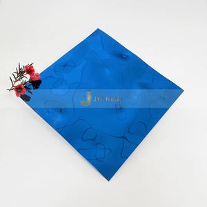 Plaque décorative en acier inoxydable à motif vague d'eau, couleur personnalisée, avec services de pliage, découpe et soudure, à vendre - Product Image 2