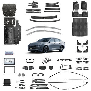 Accessoires intérieurs Chazor, ABS, motif fibre de carbone, couvercle de console centrale de voiture, couvercle de panneau de commande des fenêtres pour Byd Destroyer 05 - Product Image 1
