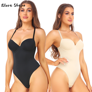 Body modellante sexy da donna con controllo pancia, perizoma e top a canotta senza maniche, ideale <span class=keywords><strong>per</strong></span> abiti da sera e come intimo contenitivo - Product Image 5
