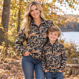 Wholesale Mommy Daughter Matching Outfits <b>Camo</b> Print Wide Leg <b>Pants</b> with Ruffle Trim Casual Clothes - Product Image 4