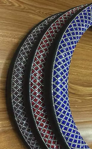 Vente chaude Bling universel voiture brillant strass couverture <span class=keywords><strong>de</strong></span> <span class=keywords><strong>volant</strong></span> glace perle mode <span class=keywords><strong>haut</strong></span> <span class=keywords><strong>de</strong></span> <span class=keywords><strong>gamme</strong></span> paillettes guidon couverture - Product Image 3