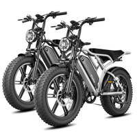 Vélo de montagne électrique à pneus larges, moteur dans le moyeu arrière, batterie au lithium, frein à disque hydraulique