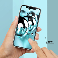 Objectif d'appareil photo intelligent Vimshi, bords incurvés en TPU, compatible avec iPhone 11 13 Pro 15 Pro Max Vivo Oppo, échantillon gratuit pour téléphones mobiles