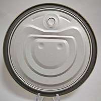 300 #   Capuchons de boîtes métalliques en aluminium étamé de 72,9 mm à ouverture facile pour l'emballage du thon