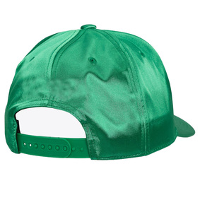 Cappello da Baseball imbottito in raso di alta qualità con rivestimento in seta con Logo tessuto personalizzato di fabbrica all'ingrosso - Product Image 4