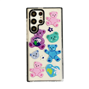 Custodia in <span class=keywords><strong>Silicone</strong></span> antigraffio per orso carino custodia trasparente per telefono per <span class=keywords><strong>Samsung</strong></span> Galaxy <span class=keywords><strong>S22</strong></span> <span class=keywords><strong>Ultra</strong></span> Plus custodia antiurto per telefono - Product Image 1