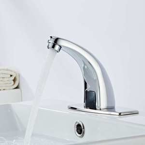<span class=keywords><strong>Grifo</strong></span> de lavabo inteligente sin contacto de latón y cobre para baño, mezclador automático <span class=keywords><strong>con</strong></span> <span class=keywords><strong>Sensor</strong></span> táctil infrarrojo, <span class=keywords><strong>grifo</strong></span> de agua para <span class=keywords><strong>fregadero</strong></span> - Product Image 2