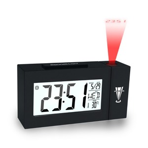 Trang chủ Máy tính để bàn bằng giọng nói điều khiển LED Đèn Nền chiếu đồng hồ đầu giường sinh viên im lặng ngủ điện tử đồng hồ báo thức đếm ngược - Product Image 1