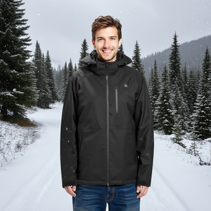 D0100X3LTP2 Giacca Softshell Riscaldata da Donna, Abbigliamento Invernale da Esterno, Antivento, Impermeabile, Chiusura con Cerniera, Vestibilità Regolare, Taglia M - Product Image 2